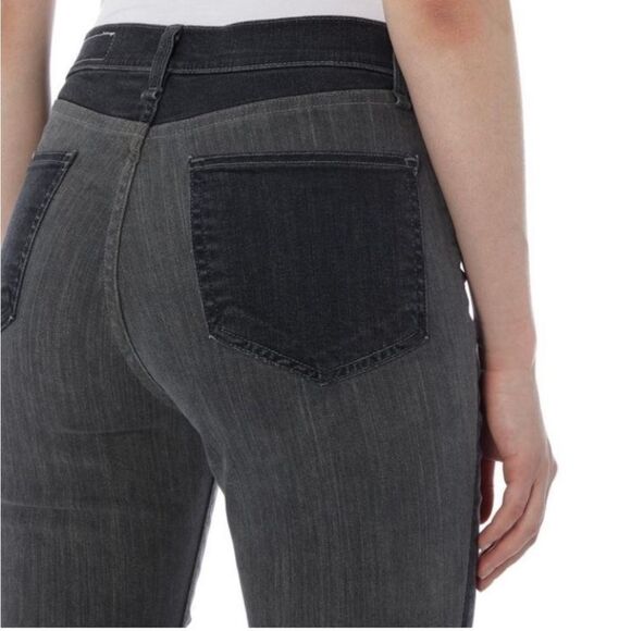 Rag & Bone $275 Evelyn Two Tone High Waisted Jeans Frayed Hem sz 25 - Picture 3 of 12